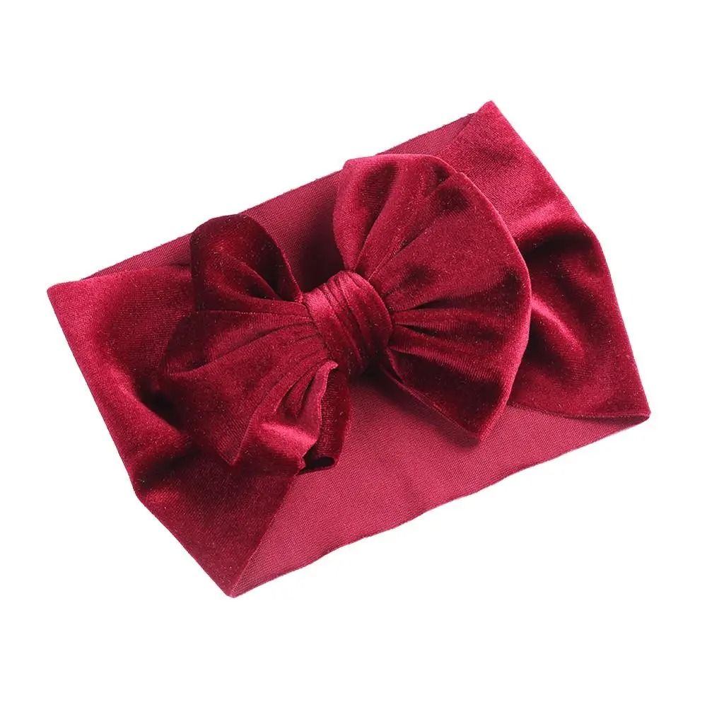 Vintage Velvet Boutique Baby Headband Premium HandTied Bow Turban For Newborns 6