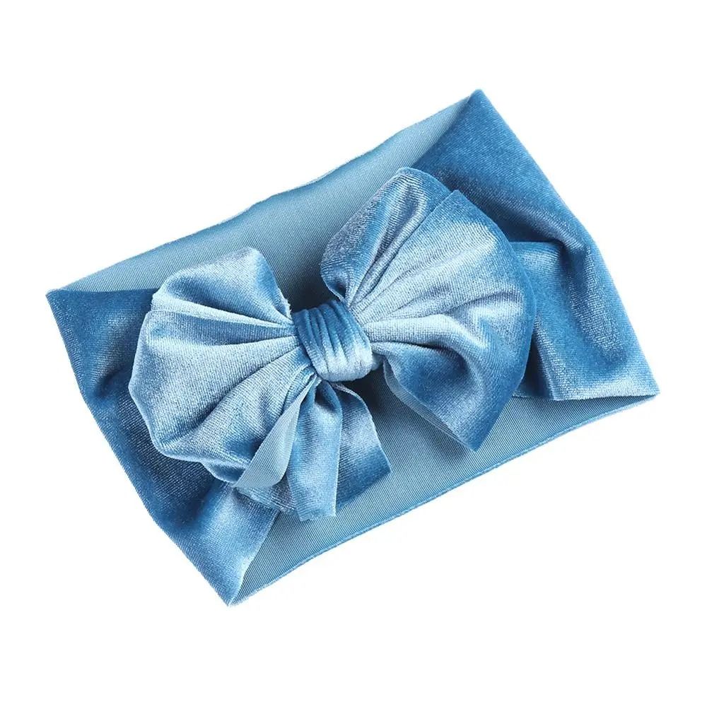 Vintage Velvet Boutique Baby Headband Premium HandTied Bow Turban For Newborns 20