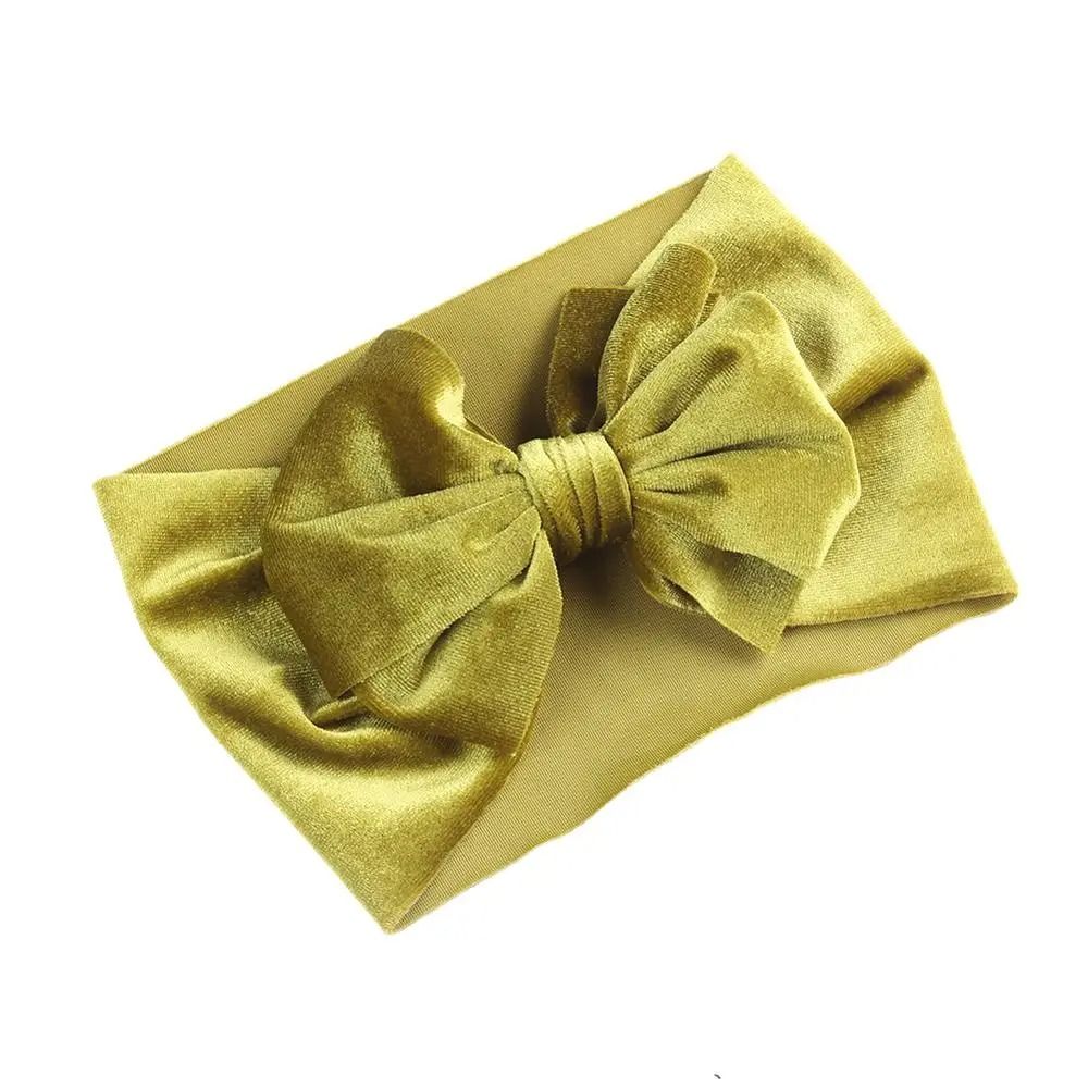 Vintage Velvet Boutique Baby Headband Premium HandTied Bow Turban For Newborns 21