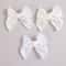 Artisanal White Lace Hair Bow Premium Floral Embroidery Clip For Infants Toddlers 3