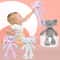 Elephant Sensory Plush Wind Chime Crinkle Paper Hanging Rattle Travel Toy 4
