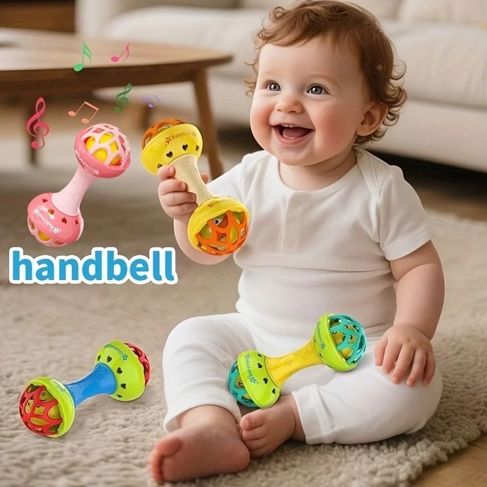 Chromatic DualCore Handbell HighImpact Sensory Rattle Grasping Toy 3