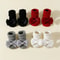 4Pack Premium Bow Ankle Socks AntiSlip Soft Cotton Footwear For Infants 7