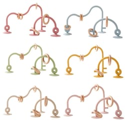 montessori silicone bead maze – hybrid wooden roller coaster & teething track