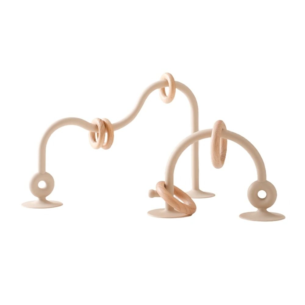 Montessori Silicone Bead Maze Hybrid Wooden Roller Coaster Teething Track 14