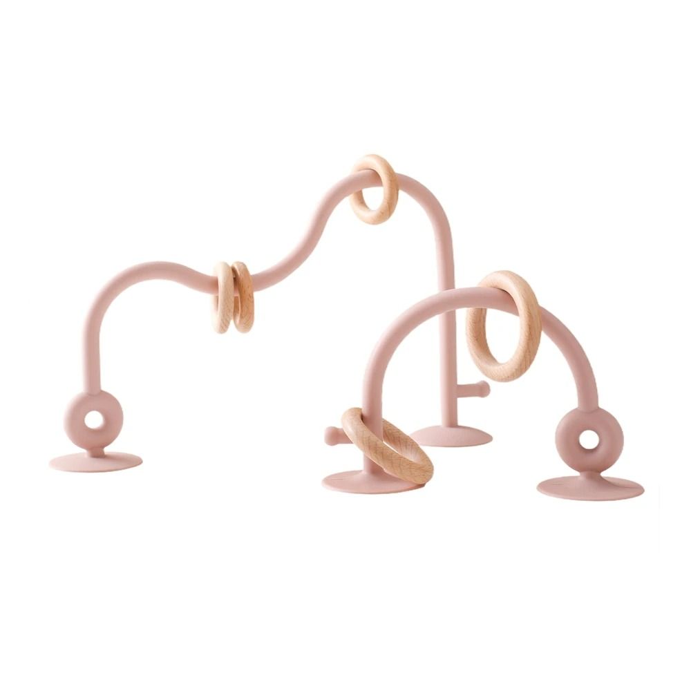 Montessori Silicone Bead Maze Hybrid Wooden Roller Coaster Teething Track 6