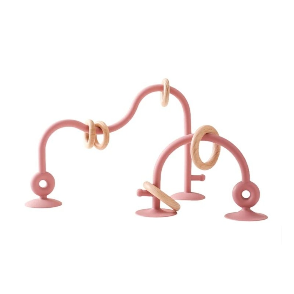 Montessori Silicone Bead Maze Hybrid Wooden Roller Coaster Teething Track 8