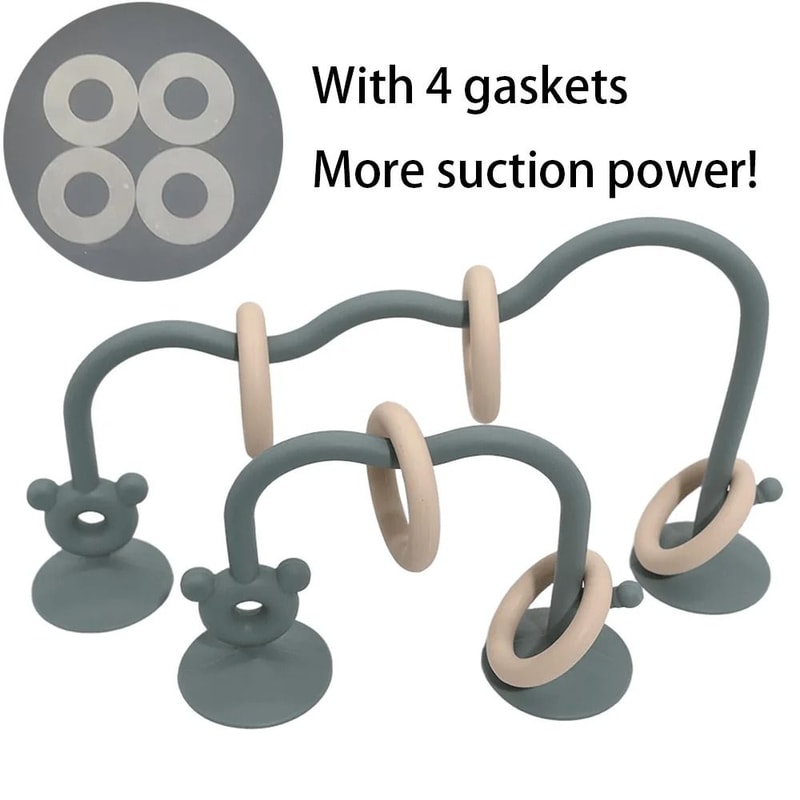 Industrial Silicone Suction Maze HighFidelity Montessori Bead Track Teether 12