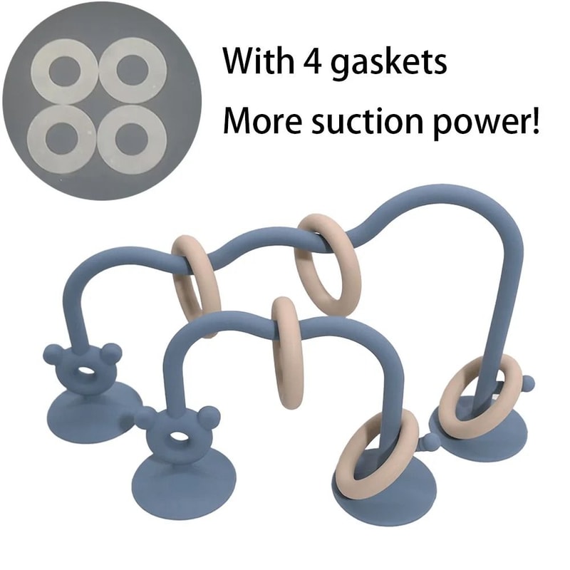 Industrial Silicone Suction Maze HighFidelity Montessori Bead Track Teether 13