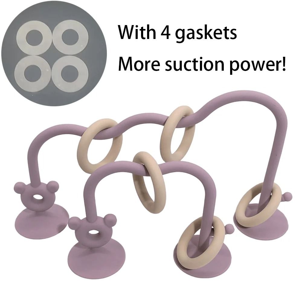 Industrial Silicone Suction Maze HighFidelity Montessori Bead Track Teether 7