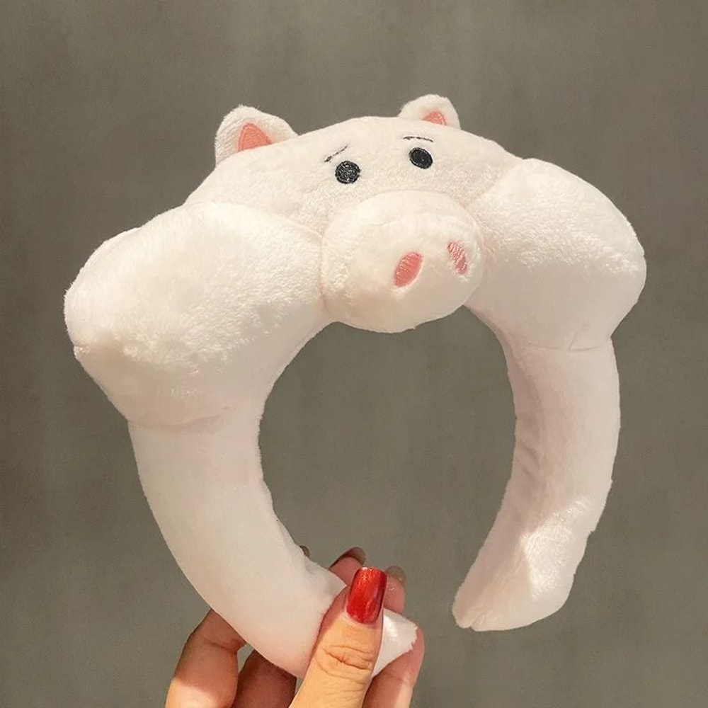 Disney Character Plush Hair Hoop Cartoon Winnie Strawberry Bear Face Wash Headband 9