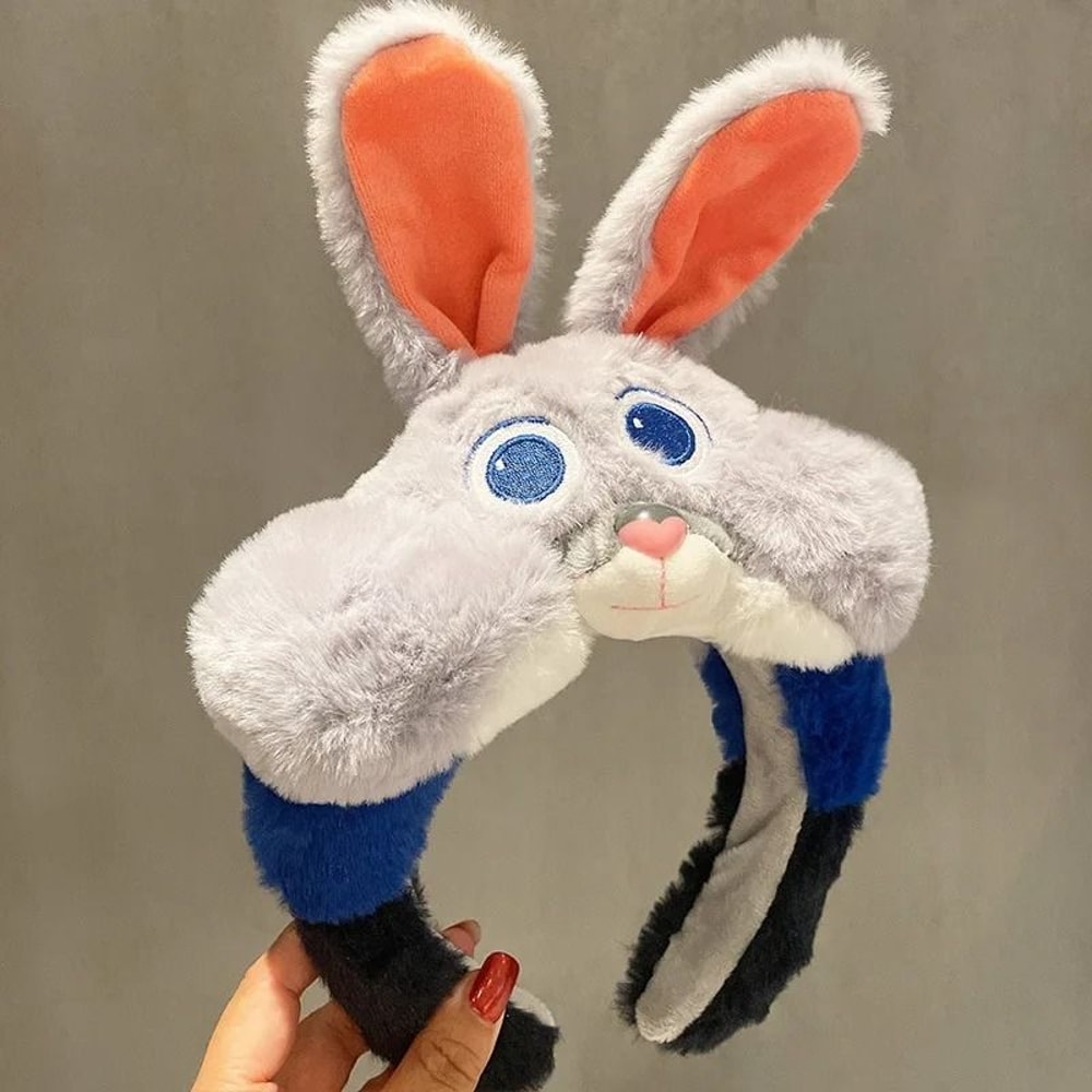 Disney Character Plush Hair Hoop Cartoon Winnie Strawberry Bear Face Wash Headband 10