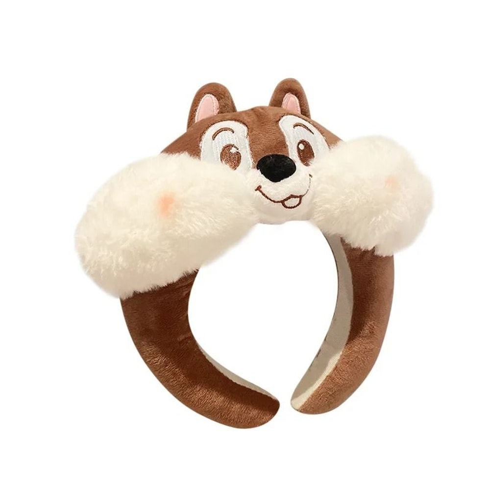 Disney Character Plush Hair Hoop Cartoon Winnie Strawberry Bear Face Wash Headband 3