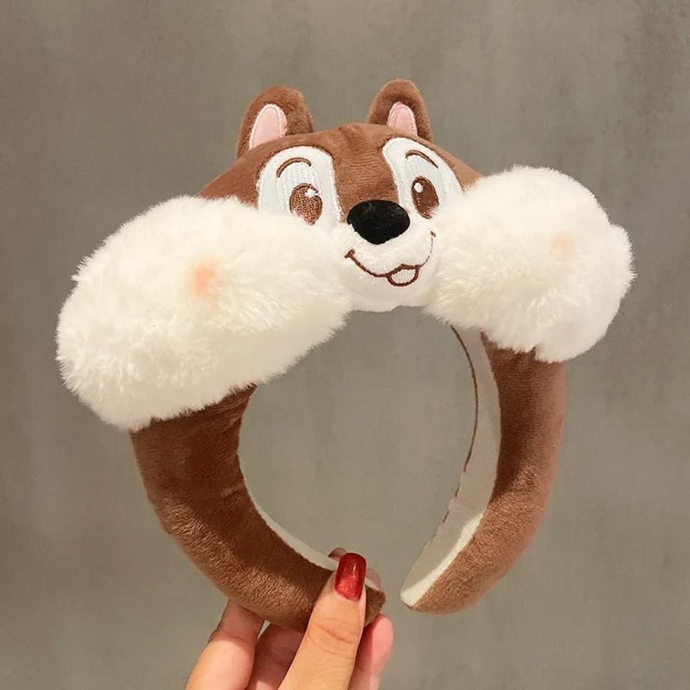 Disney Character Plush Hair Hoop Cartoon Winnie Strawberry Bear Face Wash Headband 8