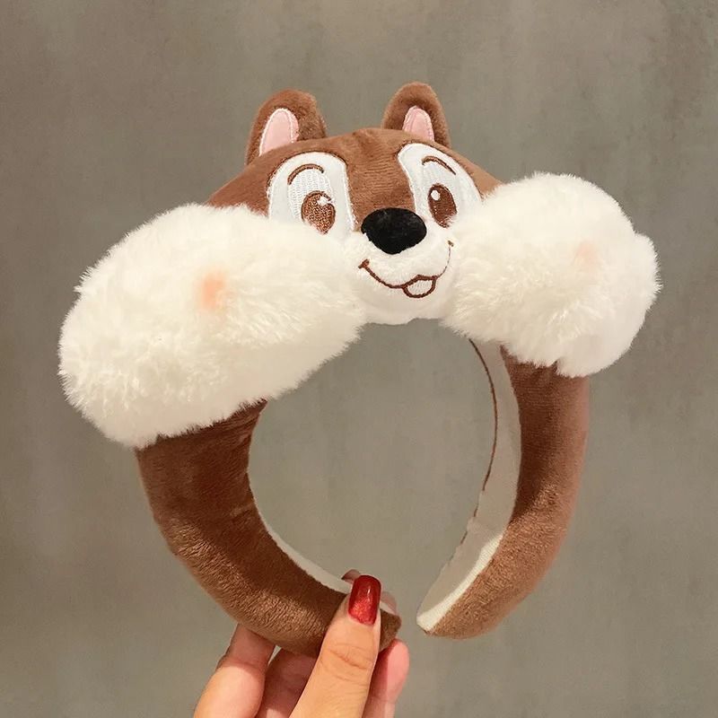 Disney Character Plush Hair Hoop Cartoon Winnie Strawberry Bear Face Wash Headband 8