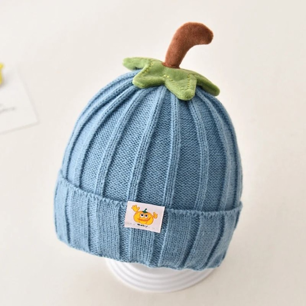 CucurbitaKinetic Knitted Beanie Premium Pumpkin Crochet Bonnet For Infants 11