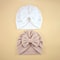 Elite BigBow Newborn Turban HighStretch Solid Color Beanie For Infants 12