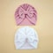 Elite BigBow Newborn Turban HighStretch Solid Color Beanie For Infants 8