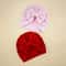 Elite BigBow Newborn Turban HighStretch Solid Color Beanie For Infants 18