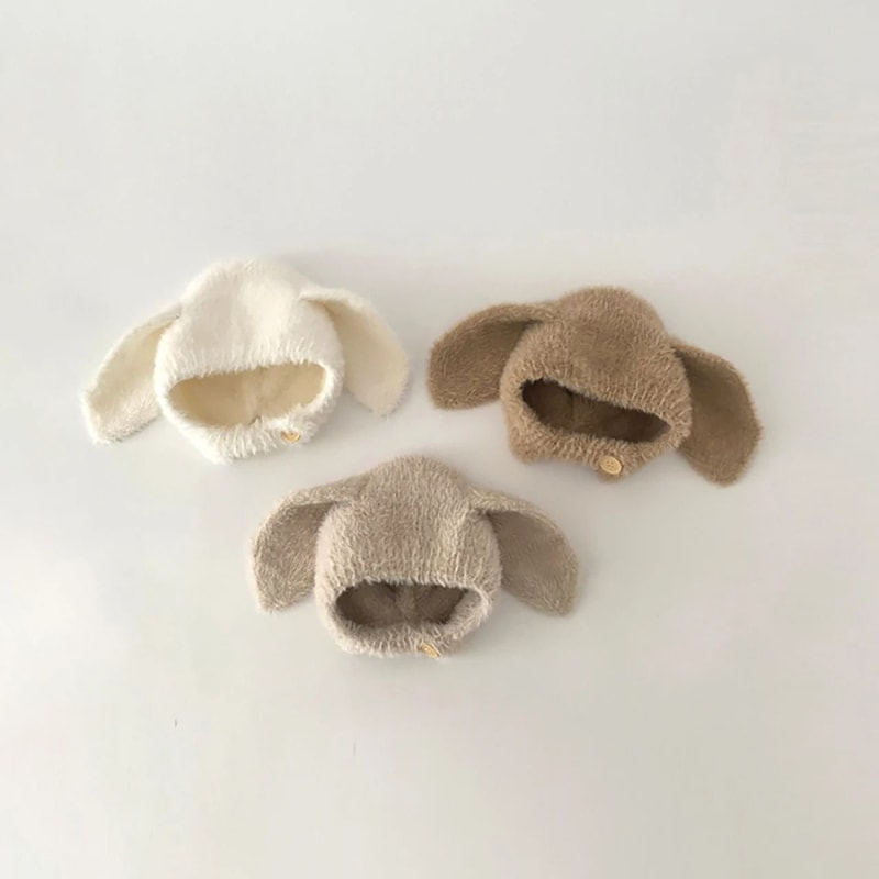 LeporidaeKinetic Earflap Beanie Premium Plush Rabbit Ear Bonnet For Infants 2