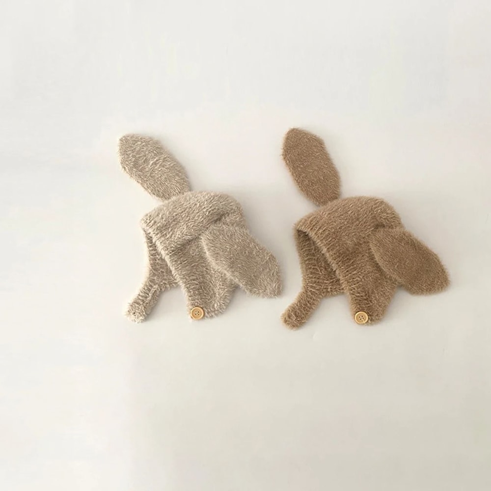 LeporidaeKinetic Earflap Beanie Premium Plush Rabbit Ear Bonnet For Infants 4