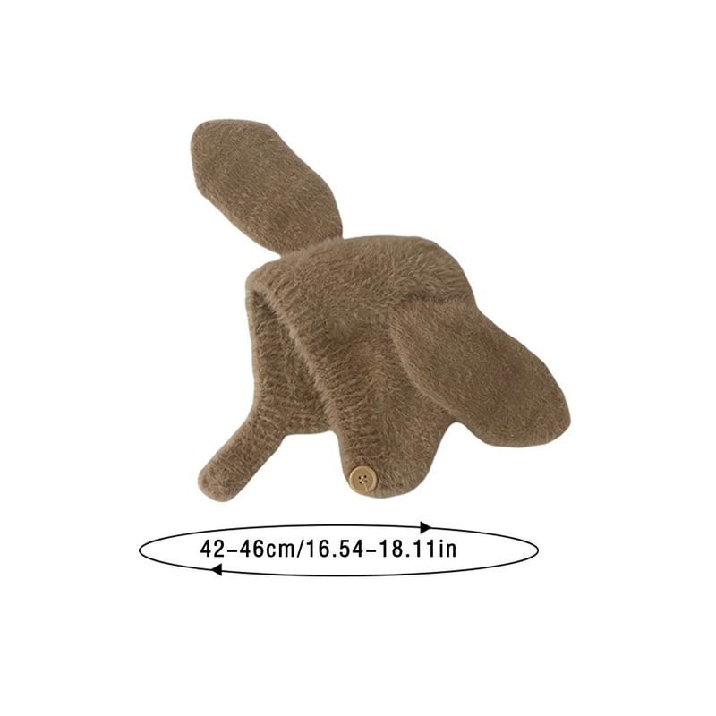 LeporidaeKinetic Earflap Beanie Premium Plush Rabbit Ear Bonnet For Infants 5