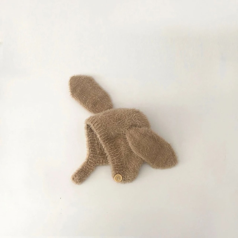LeporidaeKinetic Earflap Beanie Premium Plush Rabbit Ear Bonnet For Infants 8