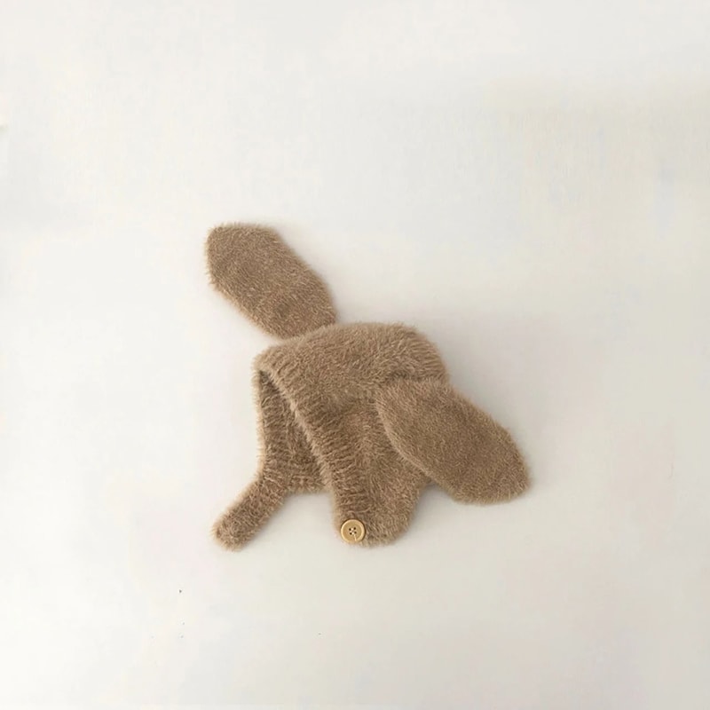 LeporidaeKinetic Earflap Beanie Premium Plush Rabbit Ear Bonnet For Infants 8