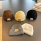 KoreanStyle Letter Knit Beanie Premium Woolen Skull Cap For Infants 0