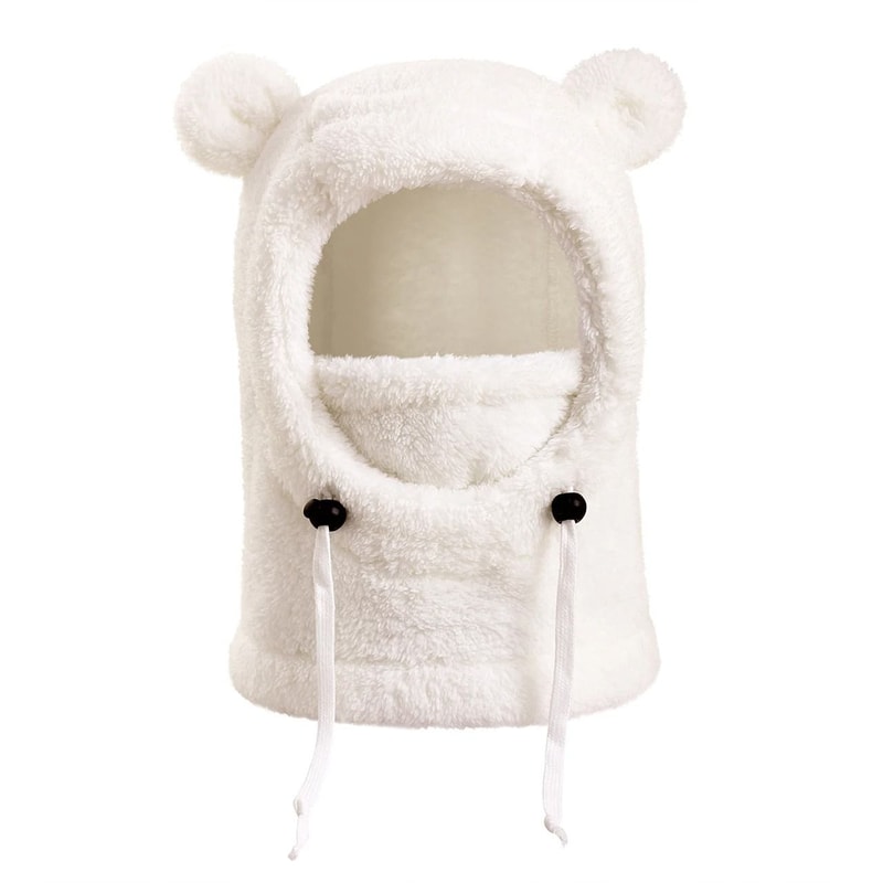 Integrated Bear Balaclava System Premium Childrens Thermal Headgear Plush Scarf 10