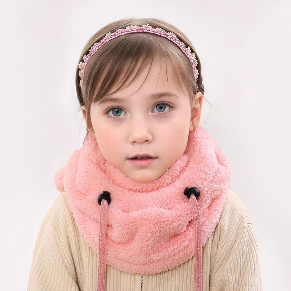 Integrated Bear Balaclava System Premium Childrens Thermal Headgear Plush Scarf 4