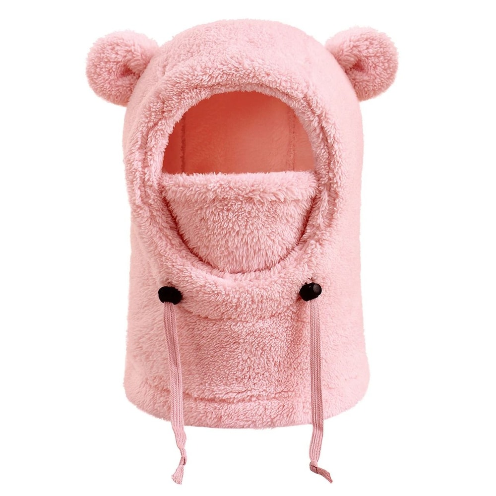 Integrated Bear Balaclava System Premium Childrens Thermal Headgear Plush Scarf 7