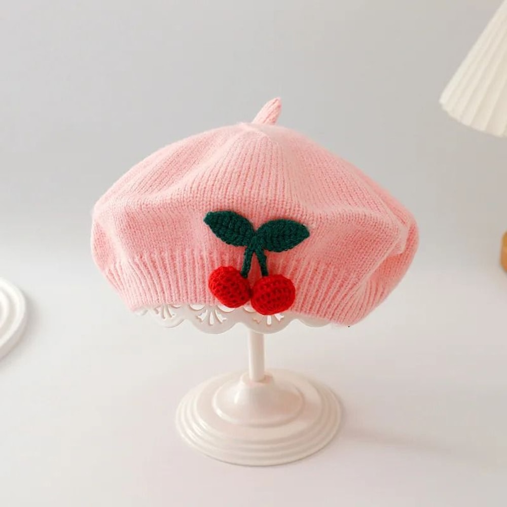CherryKinetic Artisan Beret Premium Crochet Woolen Painter Cap For Toddlers 4
