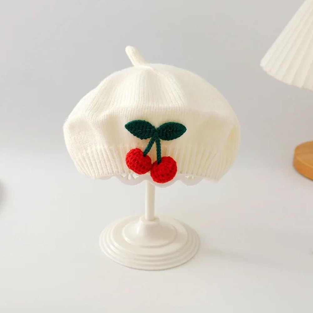 CherryKinetic Artisan Beret Premium Crochet Woolen Painter Cap For Toddlers 6