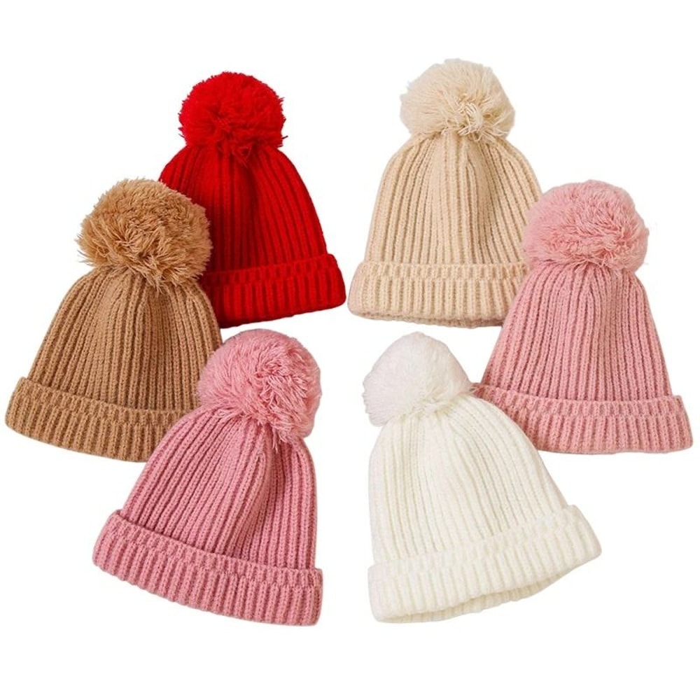 Elite Pompom Crochet Beanie Premium Knitted Thermal Headwrap For Newborns 0