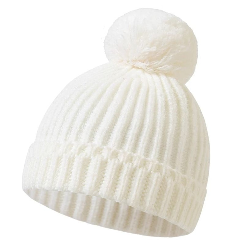 Elite Pompom Crochet Beanie Premium Knitted Thermal Headwrap For Newborns 9