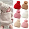 Elite Pompom Crochet Beanie Premium Knitted Thermal Headwrap For Newborns 2