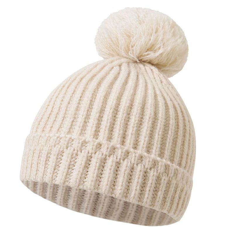Elite Pompom Crochet Beanie Premium Knitted Thermal Headwrap For Newborns 6