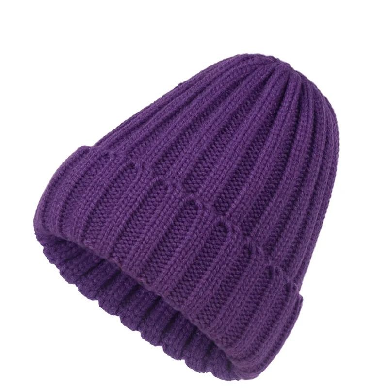 Universal Knit Skull Cap Premium Solid Color Crochet Beanie For Men Women Youth 7