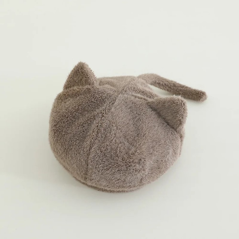 FelineKinetic Knitted Beanie Premium Cartoon Cat Warm Headwrap For Toddlers 7