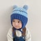 CartoonKinetic Lacing Beanie Premium AntiCold Knitted Hat For Toddlers 6