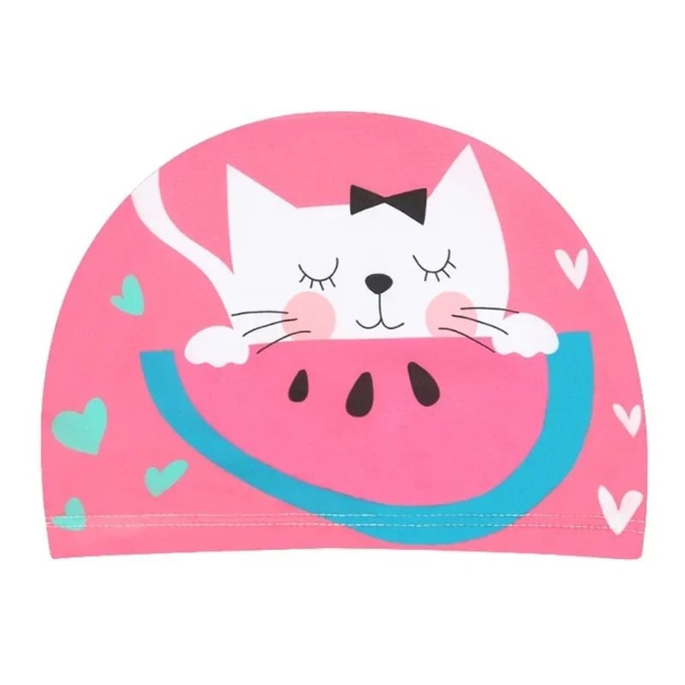 HydroKinetic Childrens Swim Cap Premium PU Waterproof Ear Protection 15