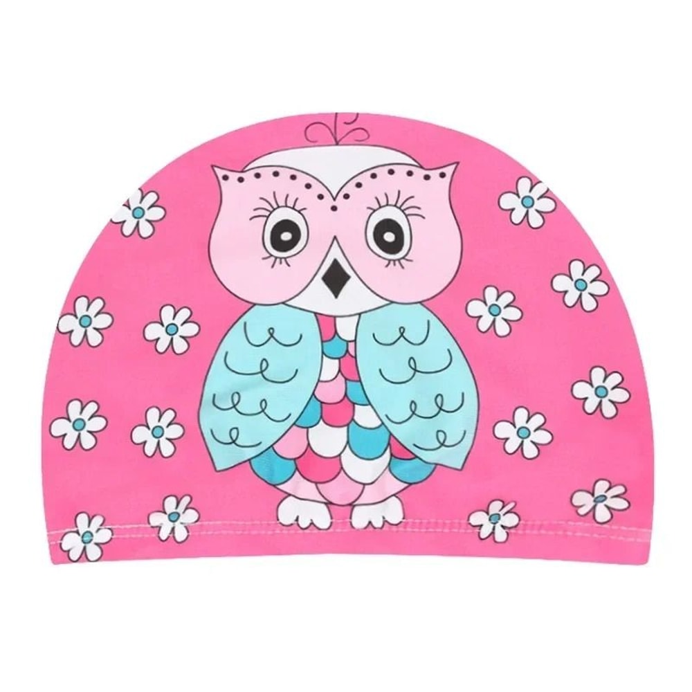 HydroKinetic Childrens Swim Cap Premium PU Waterproof Ear Protection 18