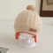 PompomKinetic Earflap Beanie Premium Windproof Knitted Hat For Infants 6