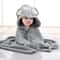 HydroKinetic Hooded Cape Premium Coral Velvet Absorbent Bath Towel For Children 1