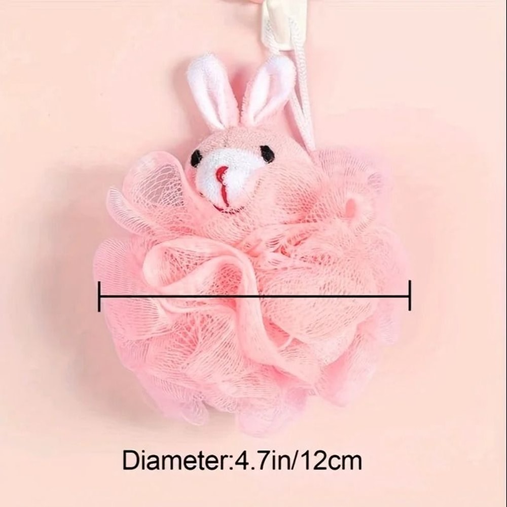 Cartoon Animal Loofah Premium Mesh Bath Pouf Body Scrubber For Kids 1
