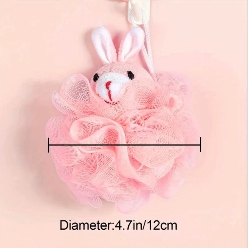 Cartoon Animal Loofah Premium Mesh Bath Pouf Body Scrubber For Kids 1
