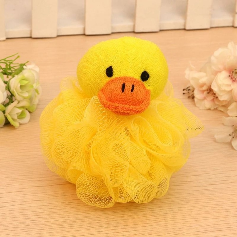 Cartoon Animal Loofah Premium Mesh Bath Pouf Body Scrubber For Kids 8
