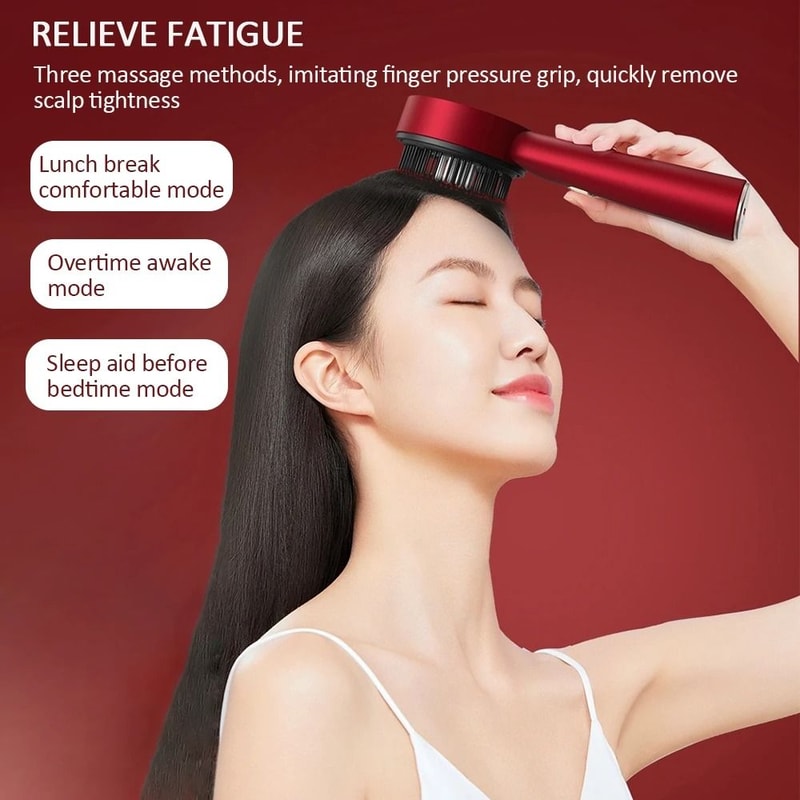 Red Light Scalp Therapy System Premium Vibration Massage Comb Liquid Applicator 1