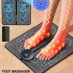 ems pulse foot therapy system – premium acupoint massage machine & physical therapy pad